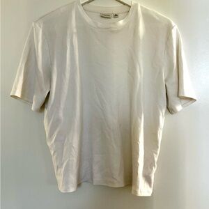 Babaton White Boxy T Shirt